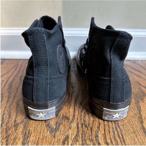 NWOT Converse Chuck 70 High Tops Black Monochrome Suede Customs Women’s 7 - Picture 5 of 7